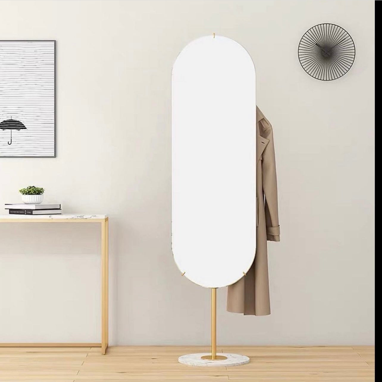 Hommie Clothes Rack with Mirror HBWR004