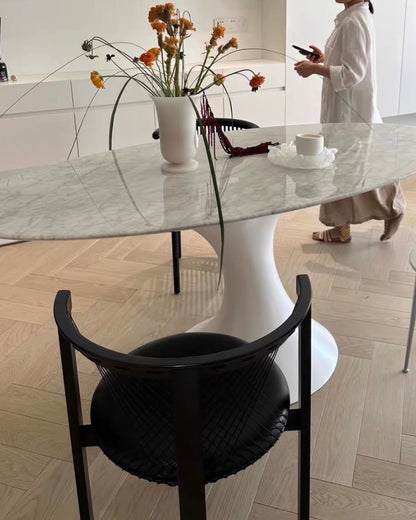 Hommie Marble Oval Dining Table HBTD019
