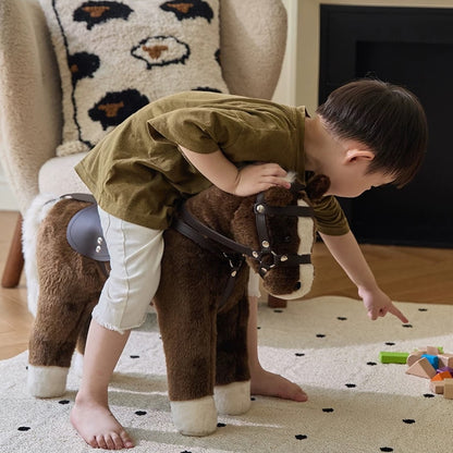Hommie Brown Plush Ride-on Horse Doll HBKW025 2