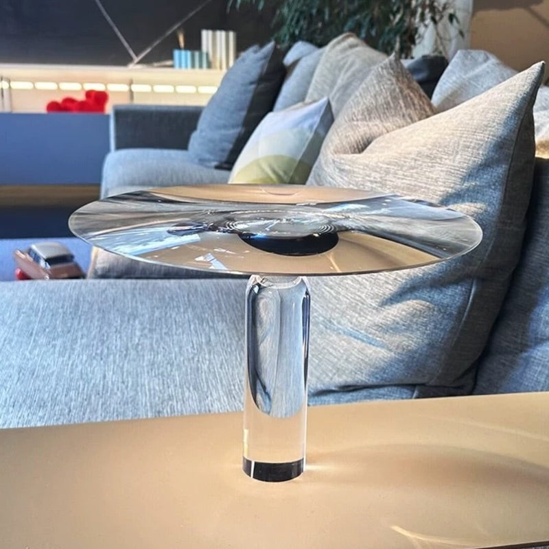 Hommie Clear Crystal Stem Disc Table Lamp HBCL064 3