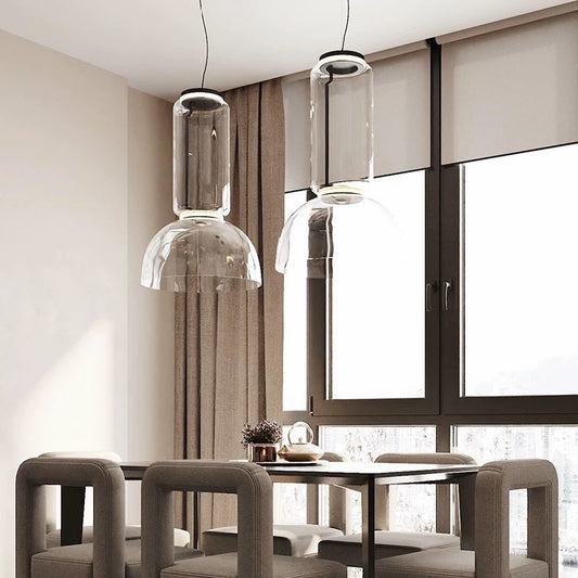 Hommie Clear Glass Bell Pendant Light HBCD042 1