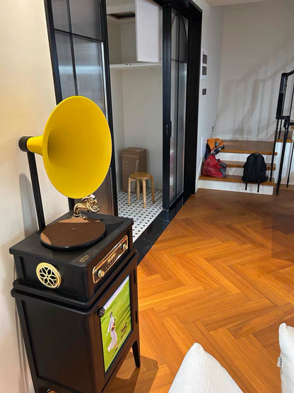 Hommie Horn Vinyl Player with Oil Painting Stand HBMC035 7