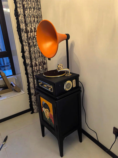 Hommie Horn Vinyl Player with Oil Painting Stand HBMC035 2