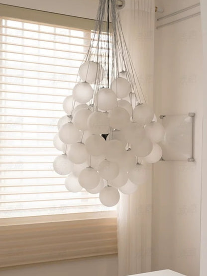 Hommie White Balloon Ball Cluster Chandelier HBCD039 2