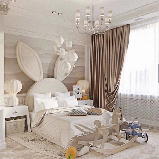 Hommie Bunny Ear Headboard Kids Bed HBBD050 1