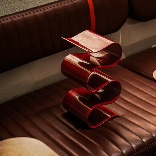 Hommie Red Wavy Wine Bottle Holder HBHD025 1
