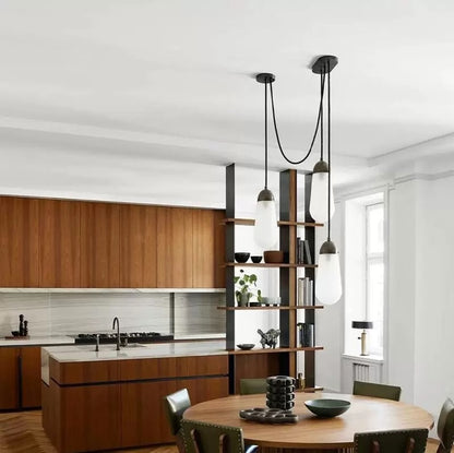 Hommie Four Drop Glass Pendant Cluster Light HBCD037 1