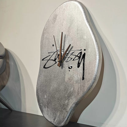 Hommie Silver Blob Wall Clock HBHD024 2