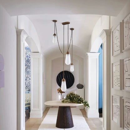Hommie Four Drop Glass Pendant Cluster Light HBCD037 2