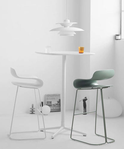 Hommie Curved Back Metal Frame High Stool HBST041 2