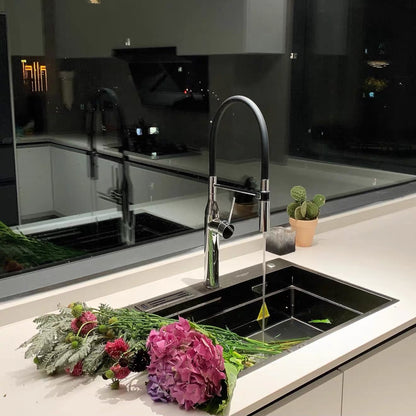 Hommie Black Hose Pull-down Kitchen Faucet HBFA010 1