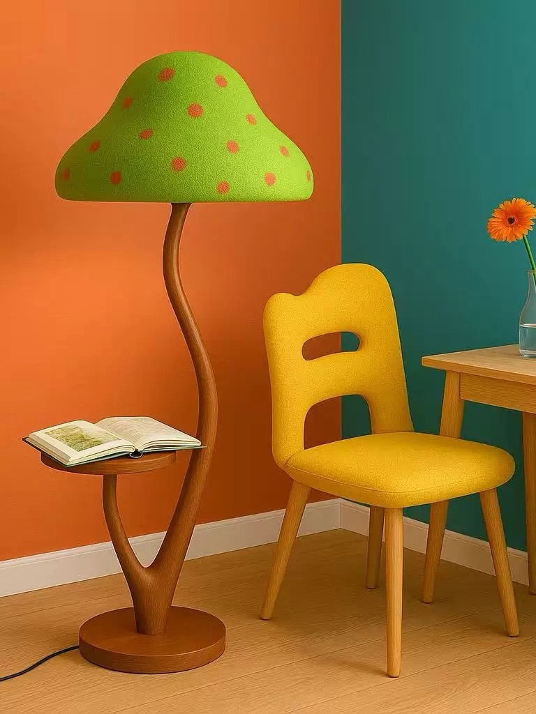 Hommie Green Mushroom Tree Trunk Floor Lamp HBLC050 1