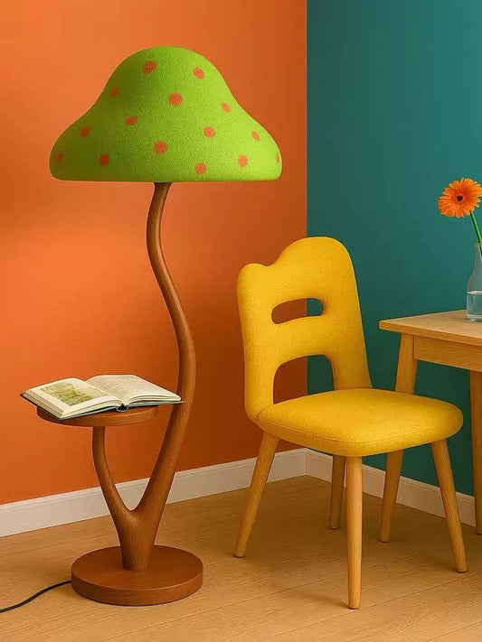 Hommie Green Mushroom Tree Trunk Floor Lamp HBLC050 1