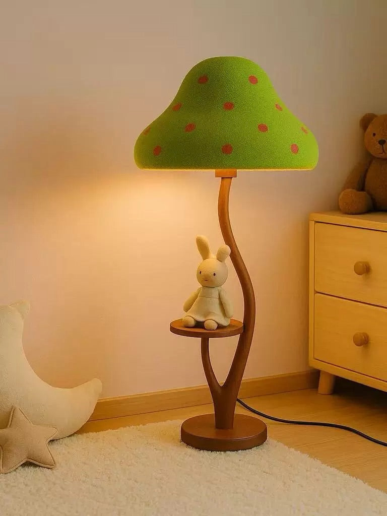 Hommie Green Mushroom Tree Trunk Floor Lamp HBLC050 3