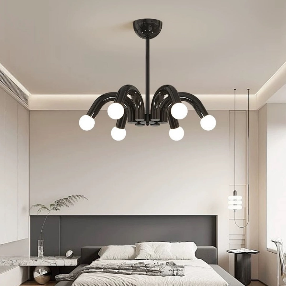 Hommie Arched Tube Bulb Chandelier HBCD035 3