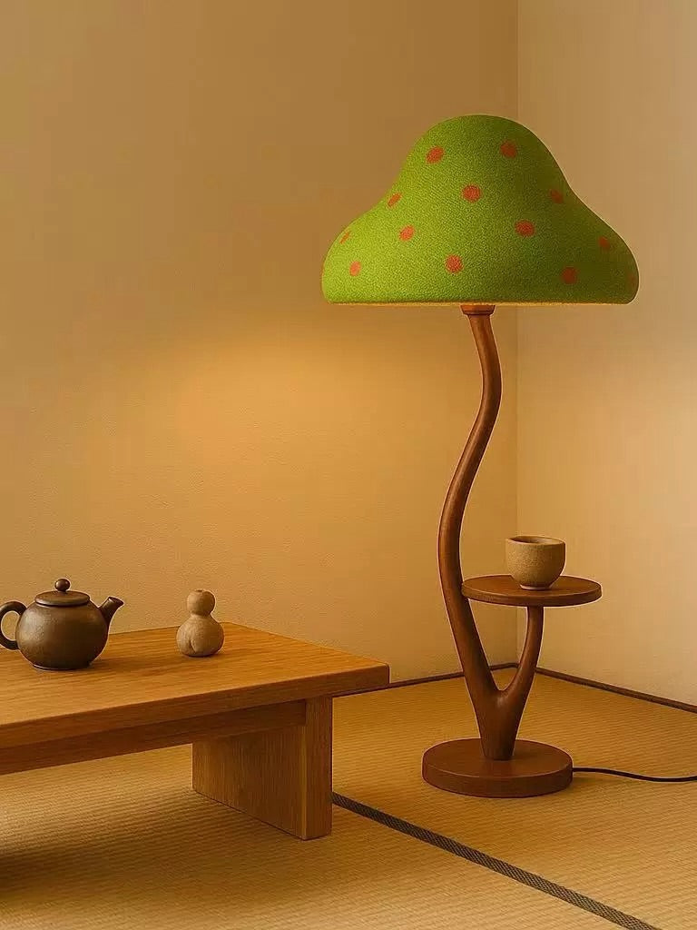 Hommie Green Mushroom Tree Trunk Floor Lamp HBLC050 2