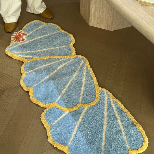 Hommie Blue Triple Shell Runner Carpet HBCR032 1