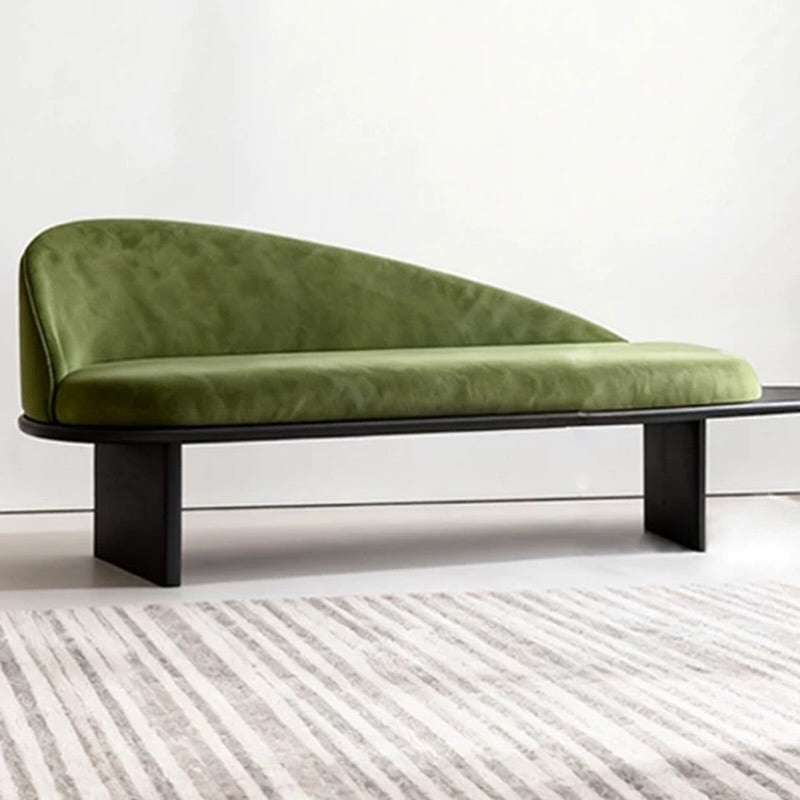 Hommie Black Slab Base Cushion Sofa Bench HBBE030 2