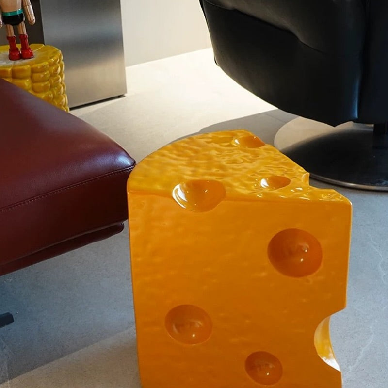 Hommie Yellow Cheese Wedge Side Table HBLC045 1