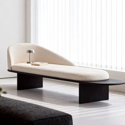 Hommie Black Slab Base Cushion Sofa Bench HBBE030 3