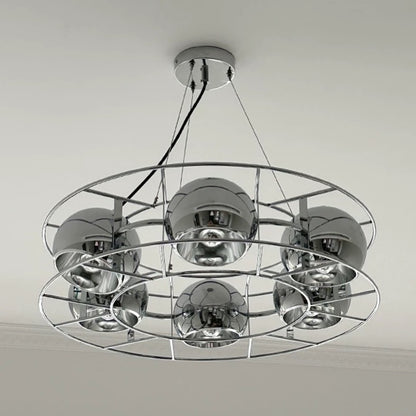 Hommie Silver Mirror Ball Ring Chandelier HBCD034 2
