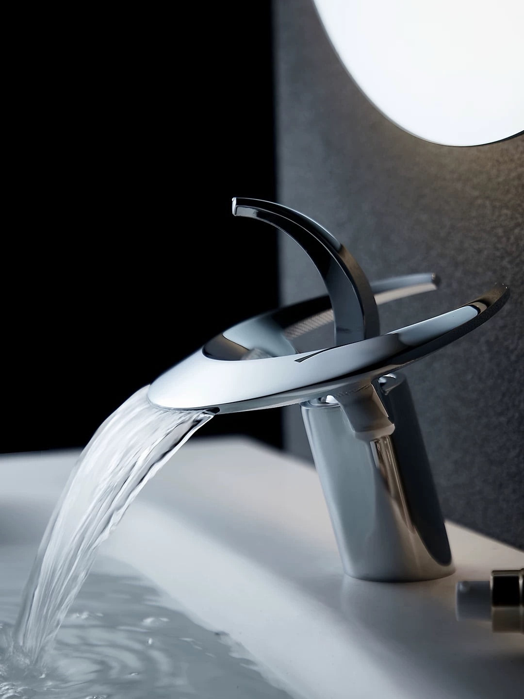 Hommie Chrome Crescent Basin Faucet HBFA009 2