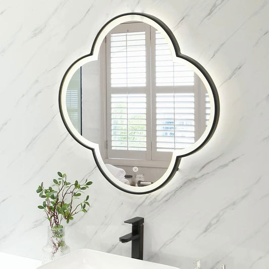 Hommie LED Clover Shaped Wall Mirror HBMR038 1