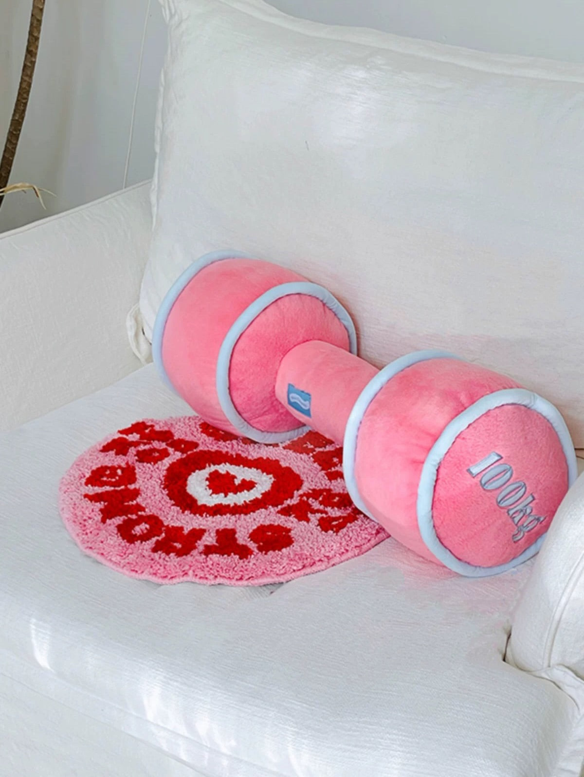 Hommie Pink Dumbbell Cushion HBSF081 3