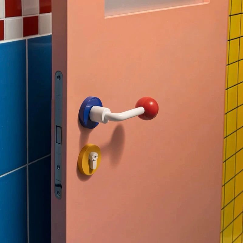 Hommie Red Blue Ball End Lever Door Handle HBMC030 3