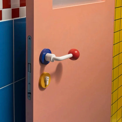 Hommie Red Blue Ball End Lever Door Handle HBMC030 3