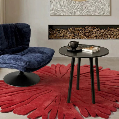 Hommie Red Petal Shaped Carpet HBCR030 1