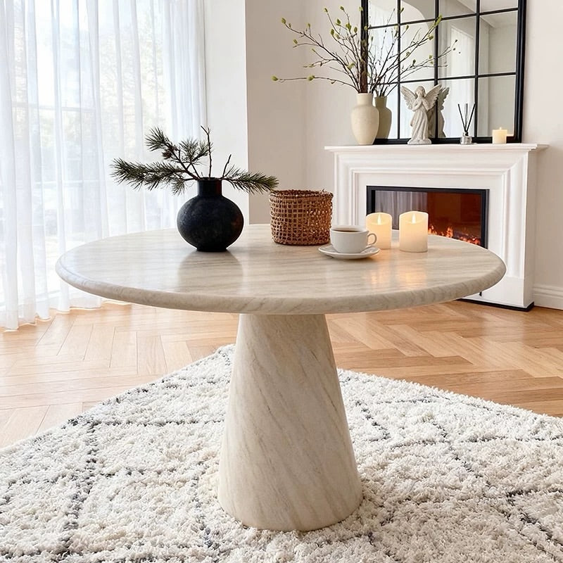 Hommie Marble Cone Base Round Table HBTD052 1