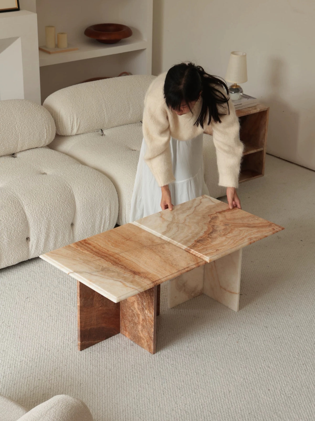 Hommie Natural Persian Jade Coffee Table HBFT055 3