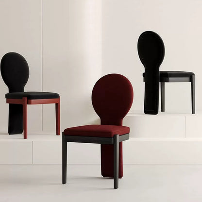 Hommie Oval Back Black Frame Chair HBCH054 1