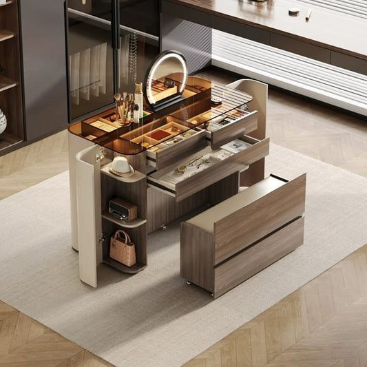 Hommie Closet Island with Mirror Lift HBCB030 1