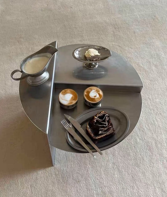 Hommie Stainless Split Disc Coffee Table HBFT053 1