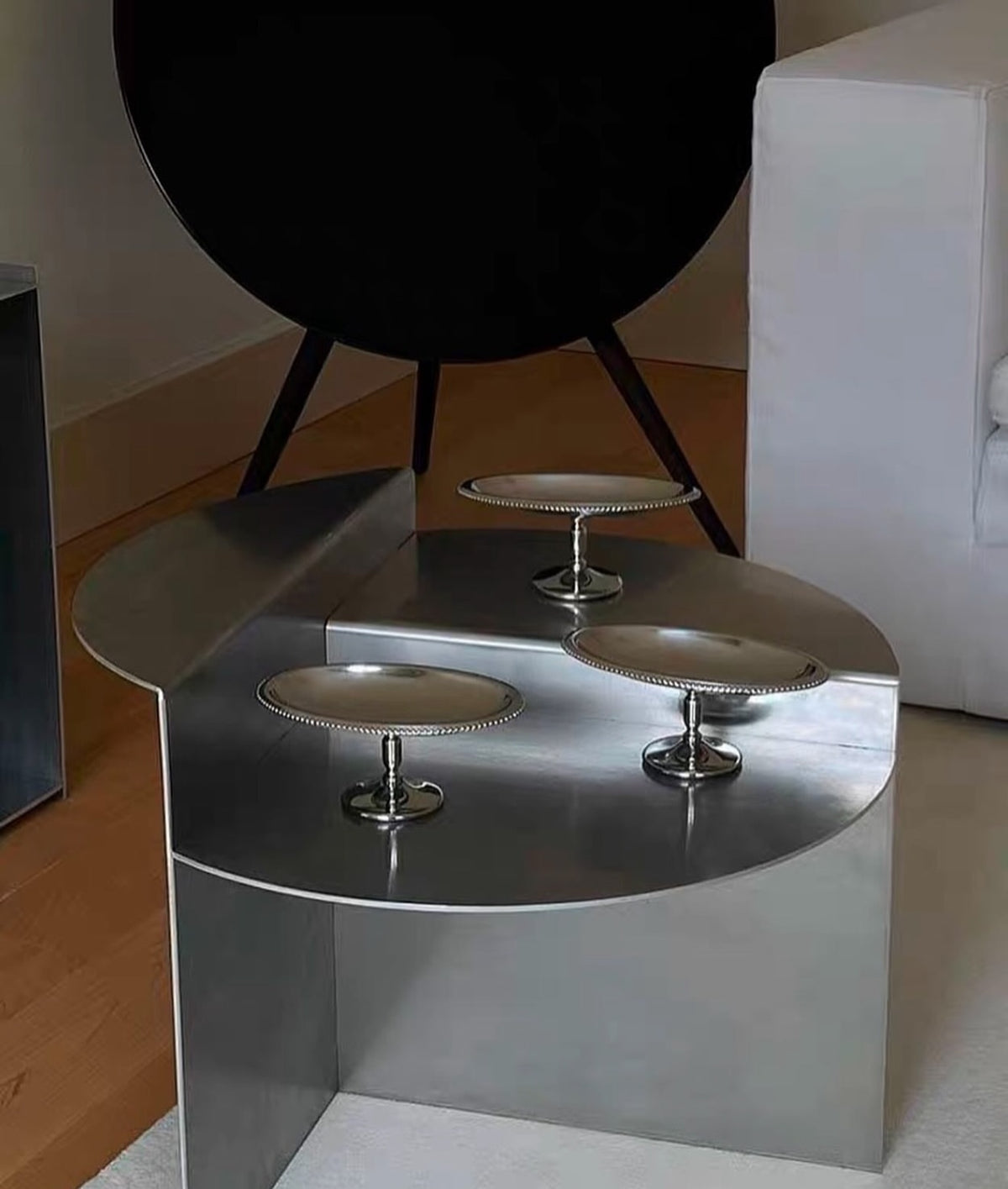 Hommie Stainless Split Disc Coffee Table HBFT053 2