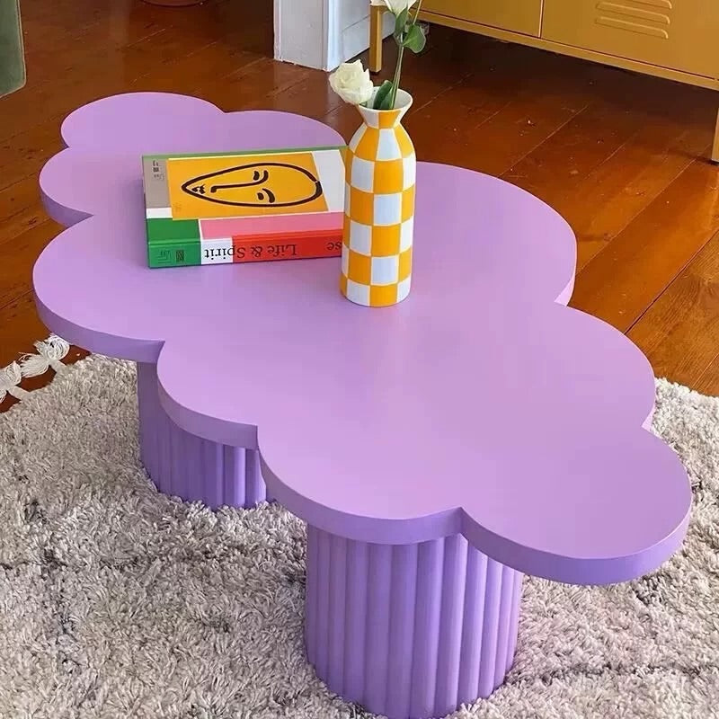 Hommie Cloud Shape Fluted Base Coffee Table HBFT052 2
