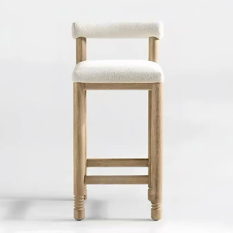 Hommie Wood Frame Boucle Seat High Chair HBCH050 2