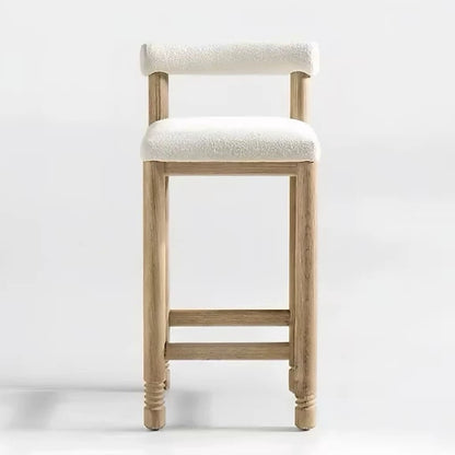 Hommie Wood Frame Boucle Seat High Chair HBCH050 2