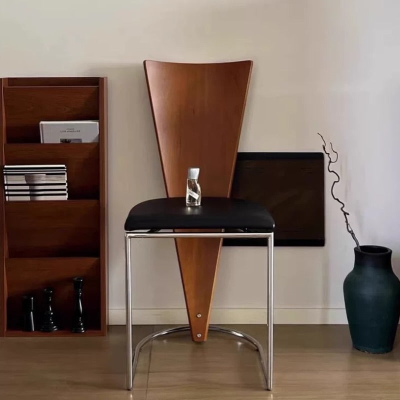 Hommie Triangle Back Chrome Frame Chair HBCH052 1