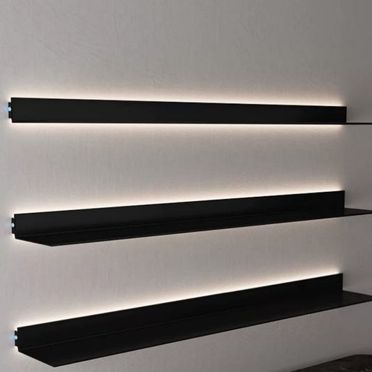 Hommie Black Rechargeable LED Wall Shelf HBMC027 1