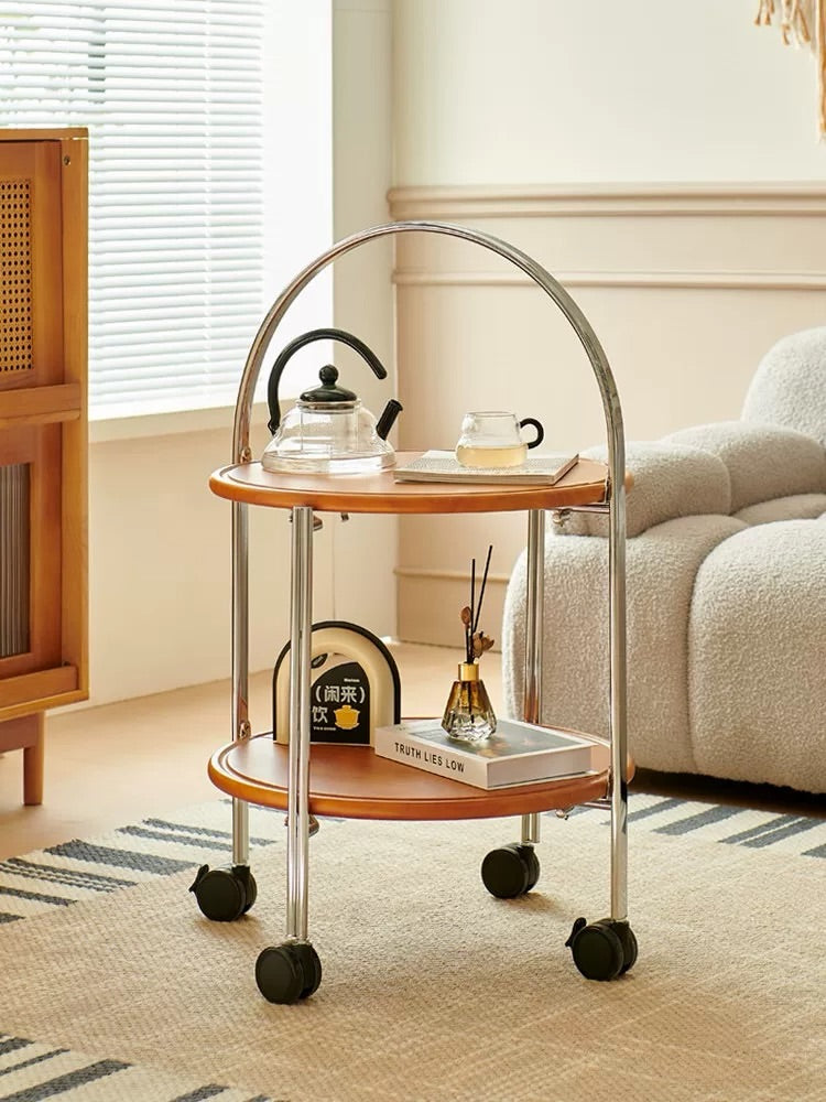 Hommie Two Tier Arch Frame Wheeled Side Table HBCT019 1