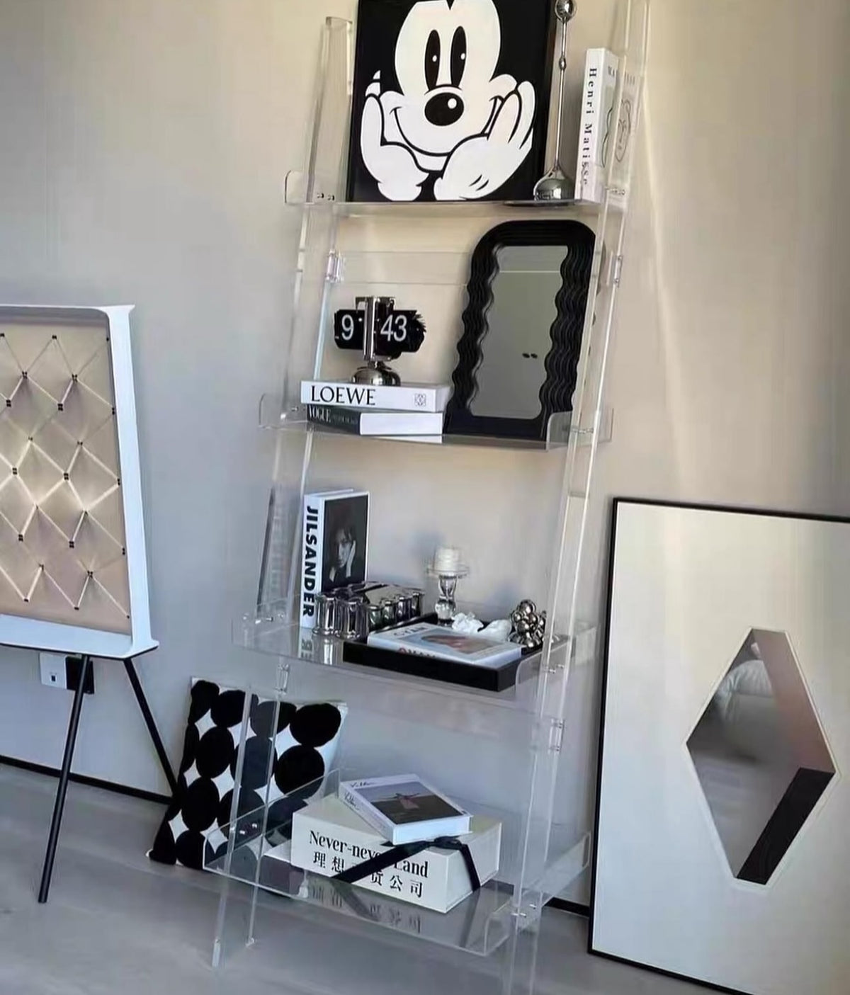 Hommie Acrylic Ladder Shelf HBMC025 2