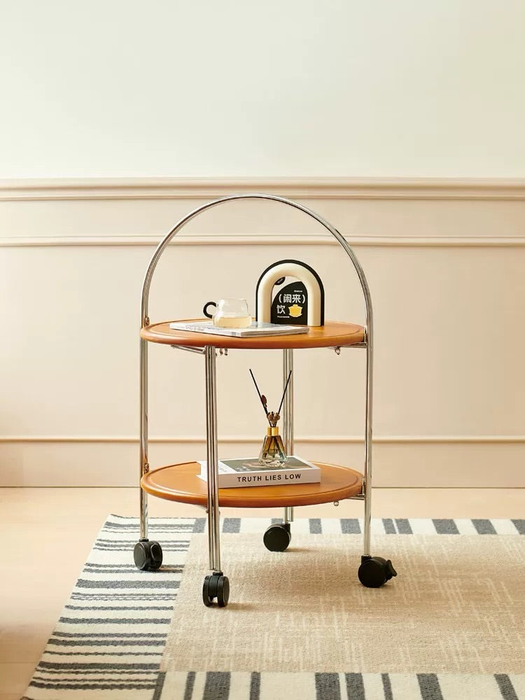 Hommie Two Tier Arch Frame Wheeled Side Table HBCT019 4