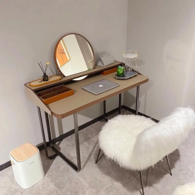 Hommie Fluffy Fur Black Leg Chair HBCH048 2