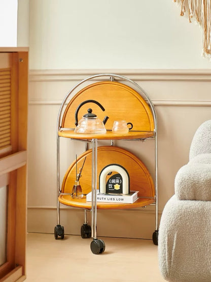 Hommie Two Tier Arch Frame Wheeled Side Table HBCT019 3
