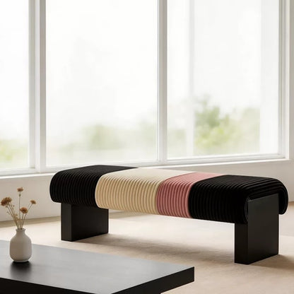 Hommie Striped Corduroy Bench HBCB028 2