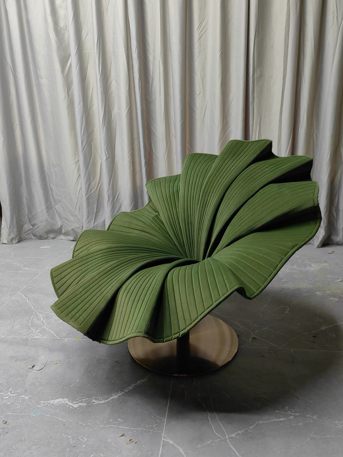 Hommie Pleated Leaf Armchair HBAC047 1