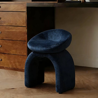 Hommie Velvet Top Arch Leg Stool HBST040 2